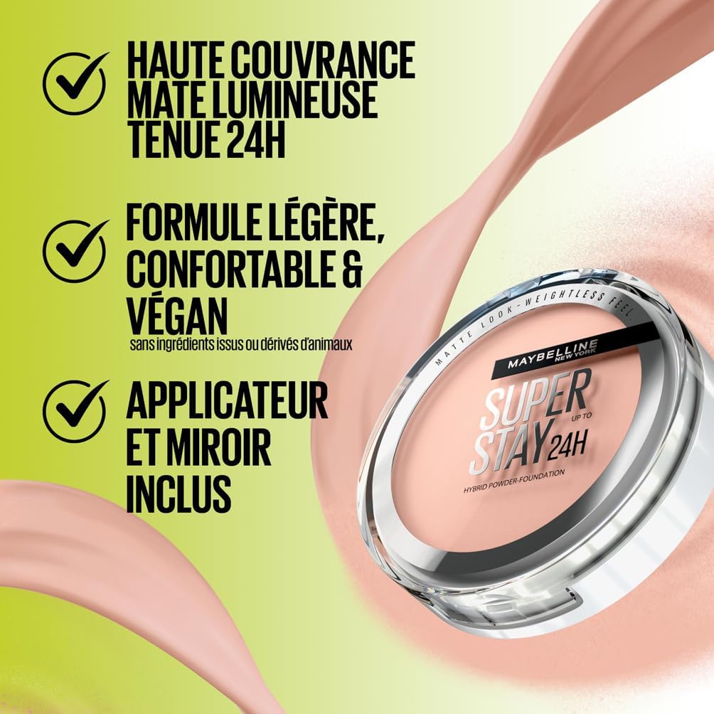 20 BEIGE ECLAT POUDRE COMPACTE 16H - SUPERSTAY - MAYBELLINE - BEAUTEPRICE 20 BEIGE ECLAT POUDRE COMPACTE 16H - SUPERSTAY - MAYBELLINE MAKEUP Maybelline NewYork BEAUTEPRICE
