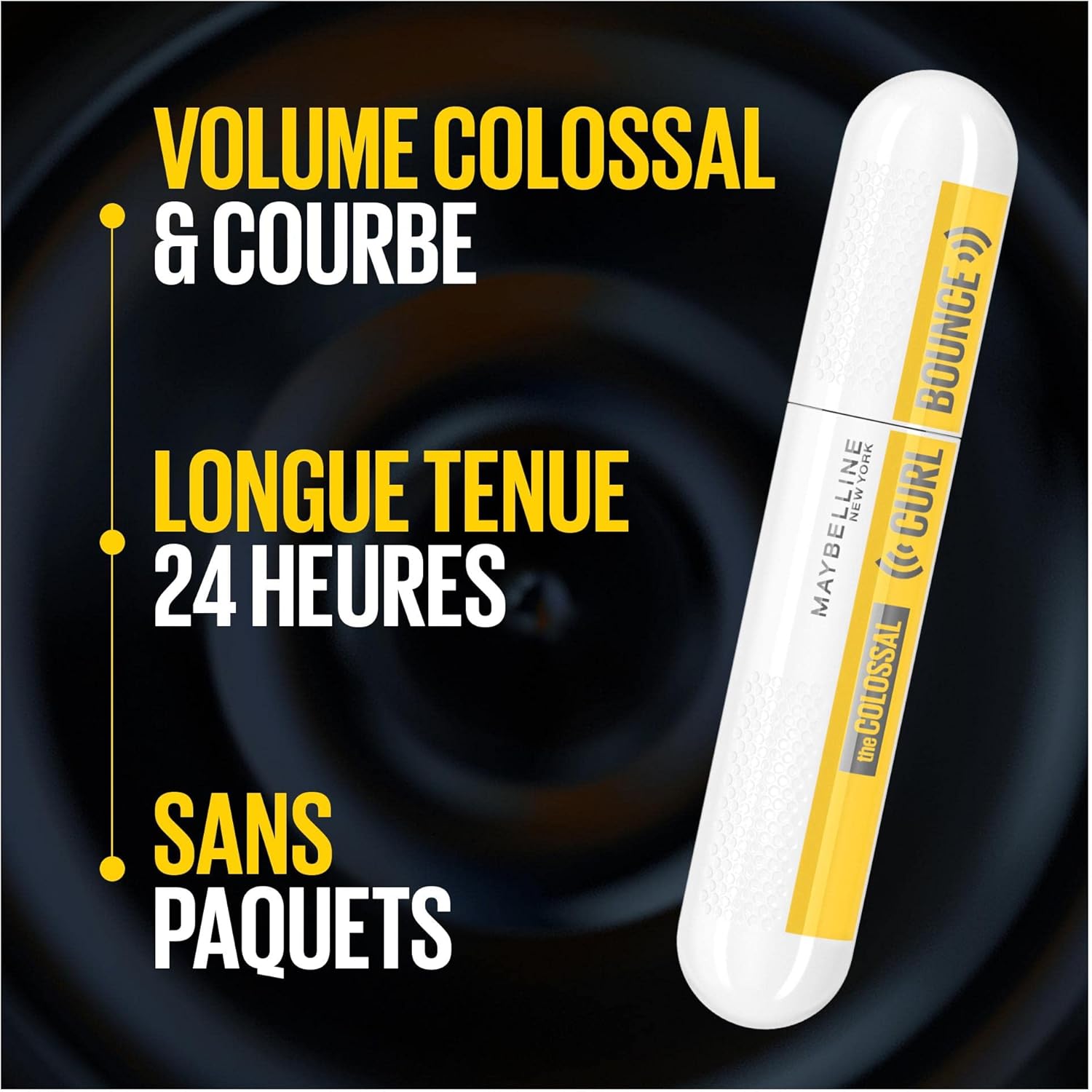 Maybelline New York The Colossal Curl Bounce – Mascara Volume & Courbe - 01 Very Black BEAUTEPRICE