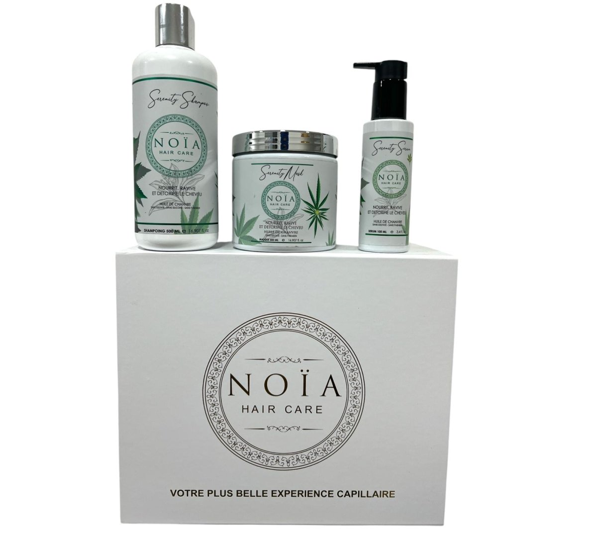 Coffret Cadeau TRIO Serenity – Huile de Chanvre – Nutrition & Apaisement - BEAUTEPRICE Coffret Cadeau TRIO Serenity – Huile de Chanvre – Nutrition & Apaisement pack soins cheveux Noiahair FR BEAUTEPRICE