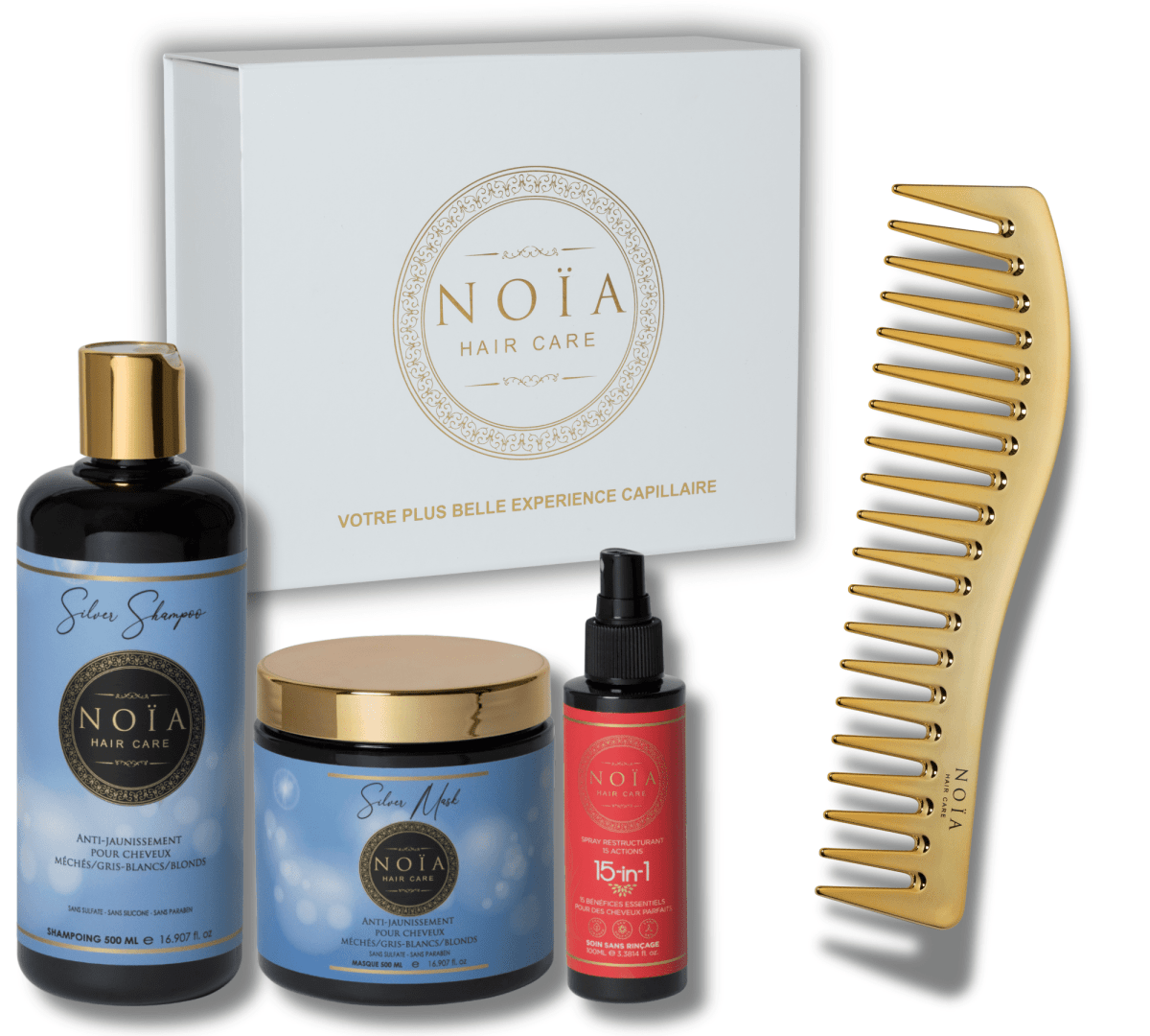 Coffret Cadeau TRIO Silver – Anti - Jaunissement & Éclat Froid - BEAUTEPRICE Coffret Cadeau TRIO Silver – Anti - Jaunissement & Éclat Froid pack soins cheveux Noiahair FR BEAUTEPRICE