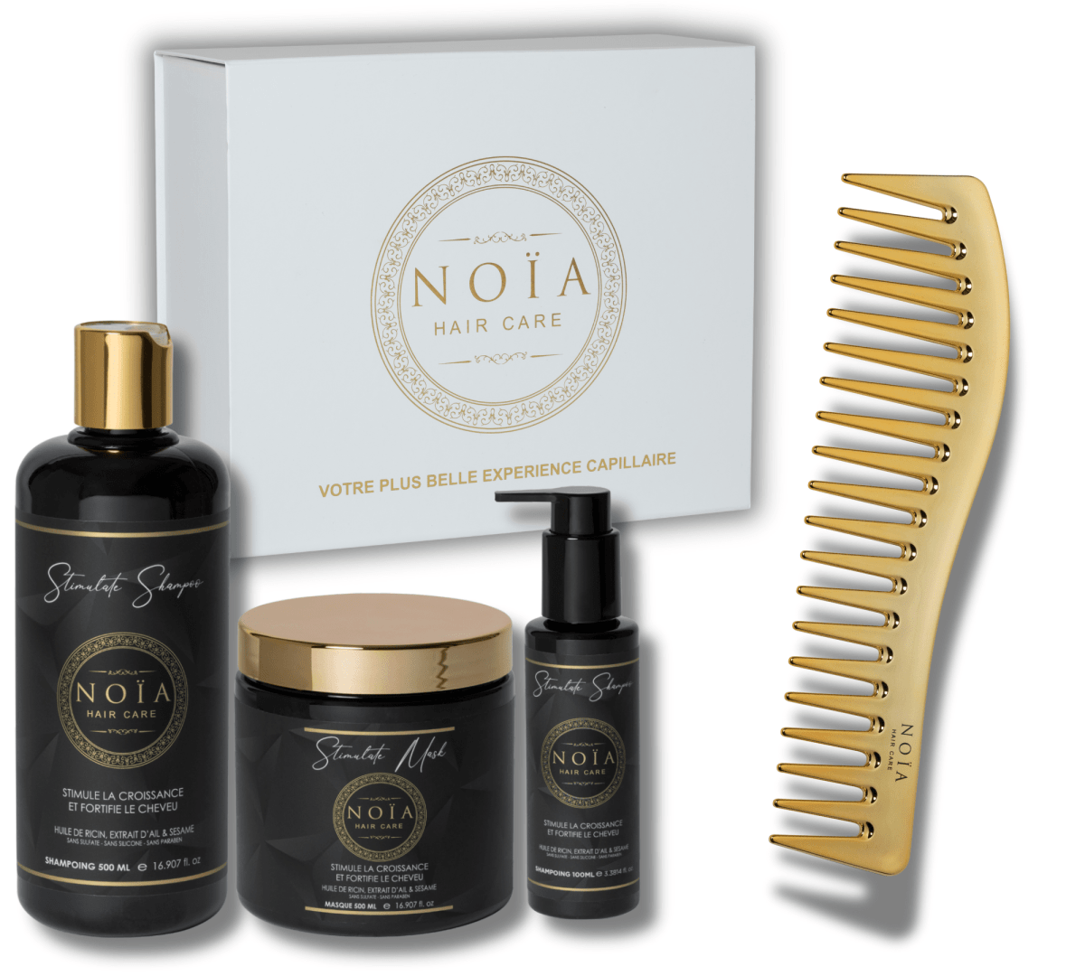 Coffret Cadeau TRIO Stimulate – Ricin, Ail & Sésame – Pousse & Fortification - BEAUTEPRICE Coffret Cadeau TRIO Stimulate – Ricin, Ail & Sésame – Pousse & Fortification pack soins cheveux Noiahair FR BEAUTEPRICE