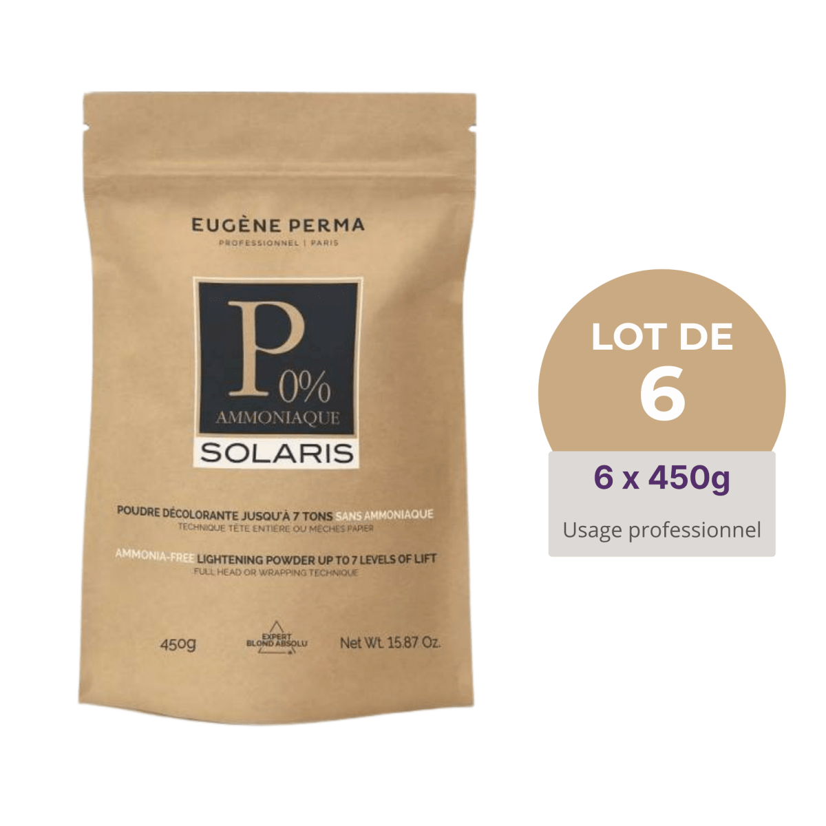 Colissage de 6 Poudre décolorante Solaris 7 tons - BEAUTEPRICE Colissage de 6 Poudre décolorante Solaris 7 tons Lot de poudre Eugène Eugène Perma BEAUTEPRICE