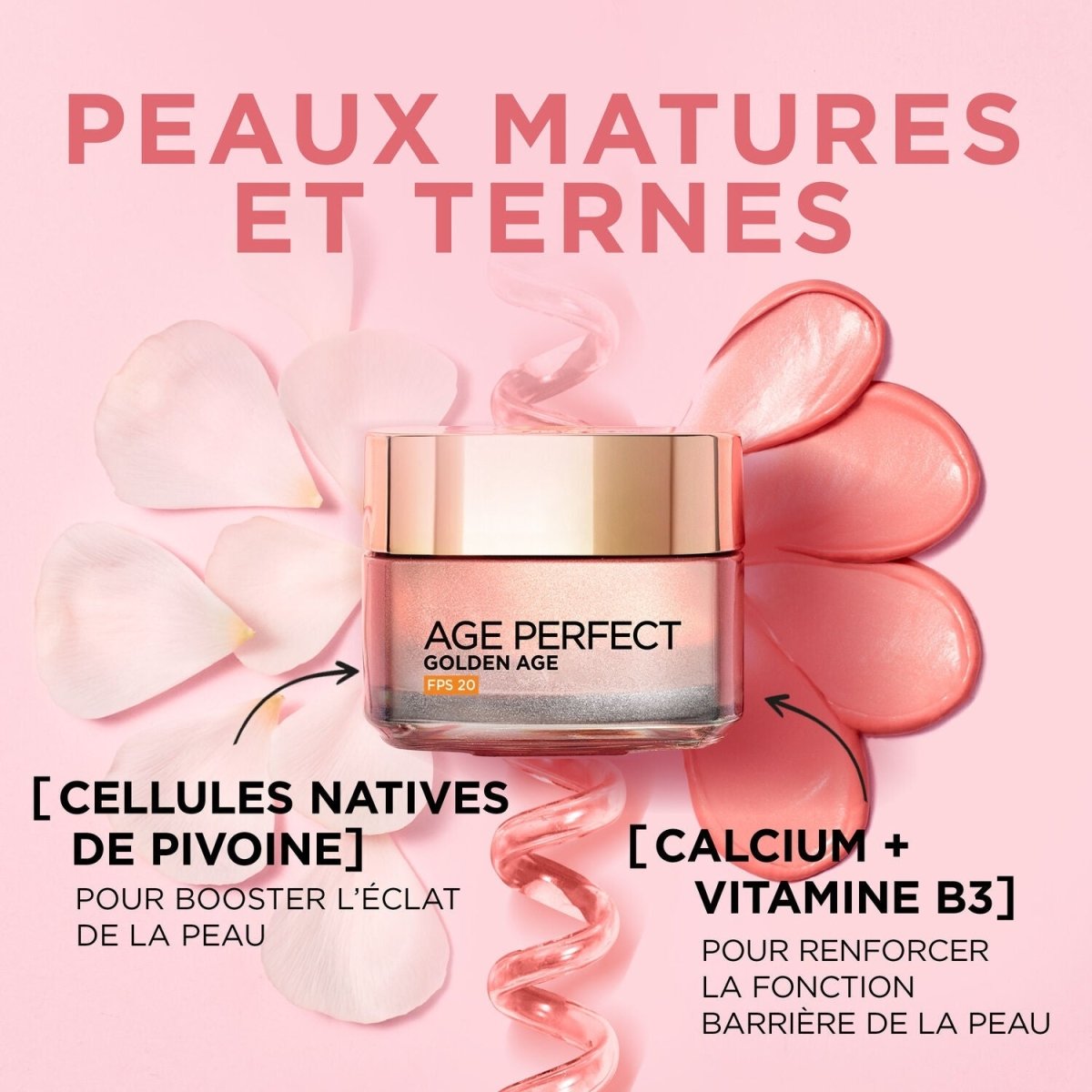 Crème Anti - Âge Jour FPS 20 – Peau Mature – Re - Fortifiante & Anti - relâchement – Age Perfect Golden Age – L’Oréal Paris - BEAUTEPRICE Crème Anti - Âge Jour FPS 20 – Peau Mature – Re - Fortifiante & Anti - relâchement – Age Perfect Golden Age – L’Oréal Paris Crème visage anti - âge L'Oréal Paris BEAUTEPRICE