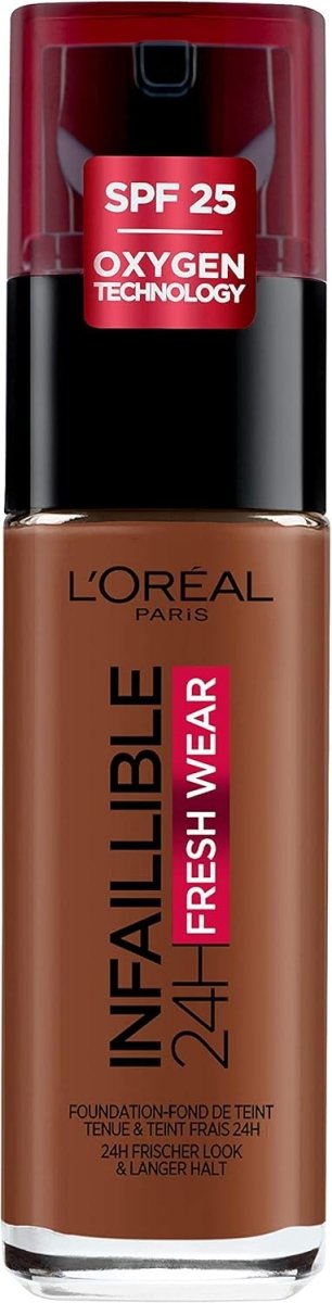 Fond de Teint L'Oréal Paris Infaillible 24H Fresh Wear – Teinte 390 Ébène - BEAUTEPRICE Fond de Teint L'Oréal Paris Infaillible 24H Fresh Wear – Teinte 390 Ébène MAKEUP L'Oréal Paris BEAUTEPRICE