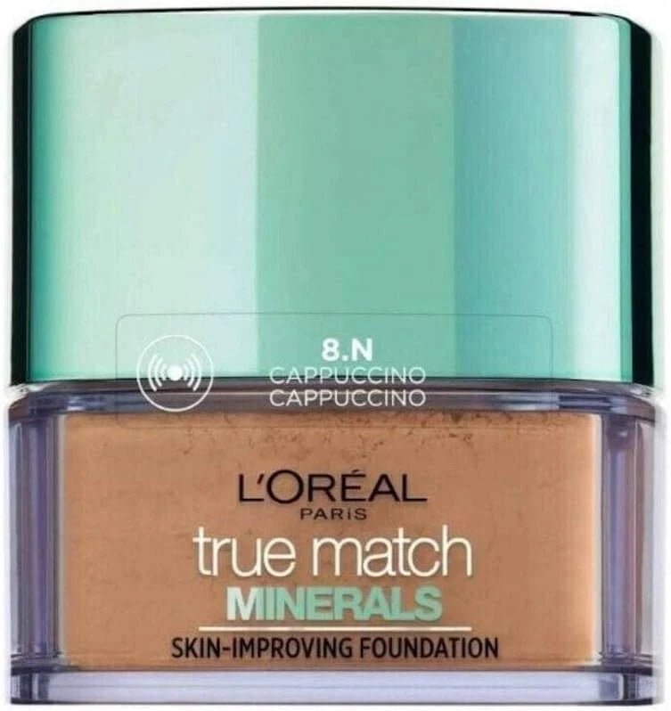 Fond de Teint Minéral L'Oréal Paris True Match Minerals – Teinte 8N Cappuccino - BEAUTEPRICE Fond de Teint Minéral L'Oréal Paris True Match Minerals – Teinte 8N Cappuccino MAKEUP L'Oréal Paris BEAUTEPRICE