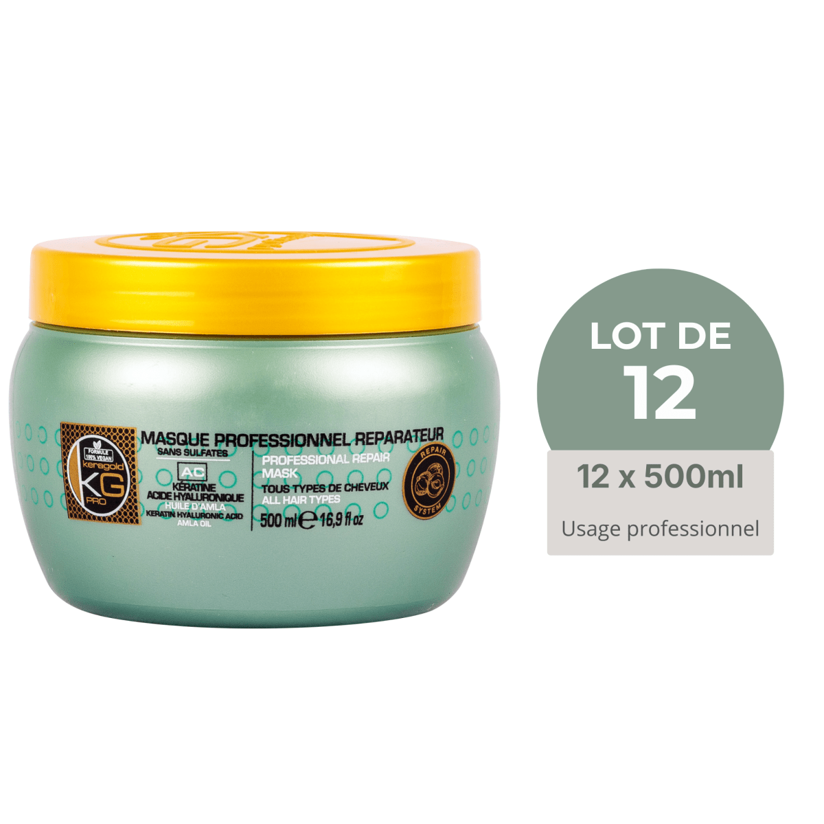 Keragold Colisage de 12 Masque KERATINE & AMLA AC - BEAUTEPRICE Keragold Colisage de 12 Masque KERATINE & AMLA AC Lot de masque Keragold KG PRO BEAUTEPRICE