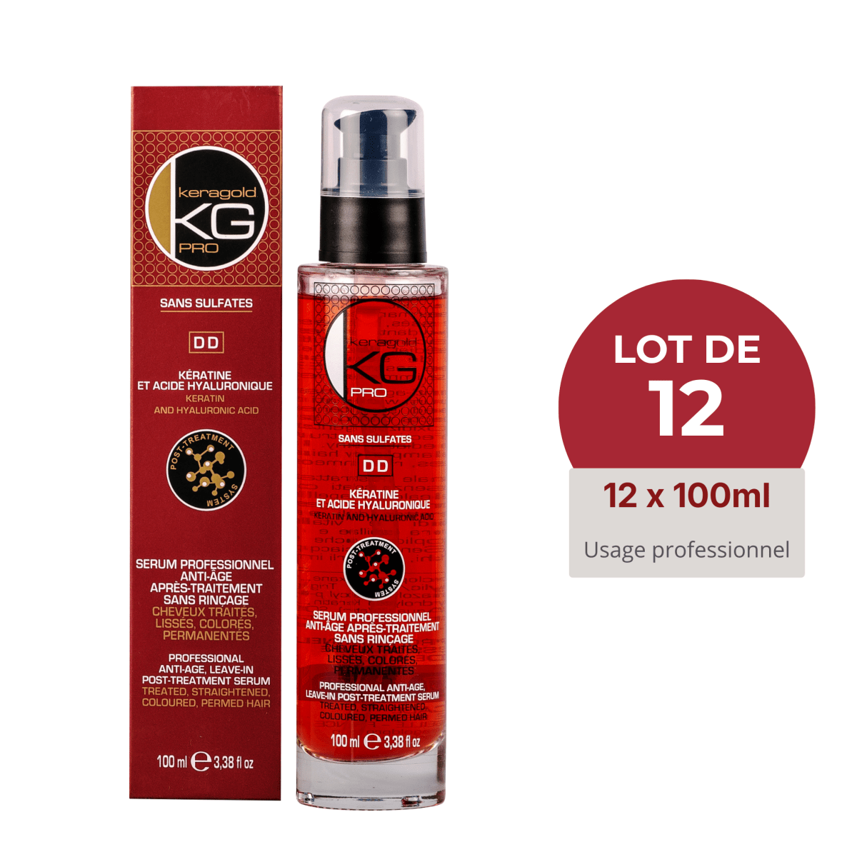 Keragold colisage de 12 Serum DD - BEAUTEPRICE Keragold colisage de 12 Serum DD Lot de sérum Keragold KG PRO BEAUTEPRICE
