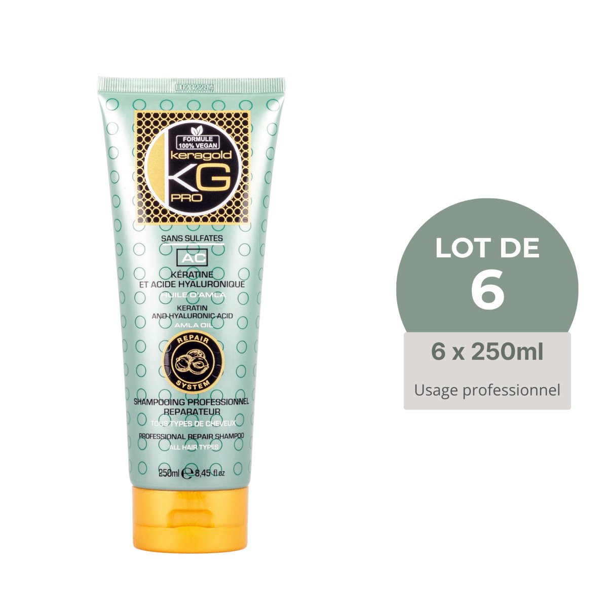 Keragold colisage de 6 Shampoing KERATINE & AMLA AC - BEAUTEPRICE Keragold colisage de 6 Shampoing KERATINE & AMLA AC Lot de shampoing Keragold KG PRO BEAUTEPRICE