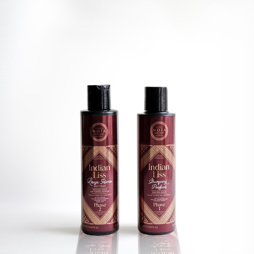 Lissage Indian Liss - Huile d'Amla, Protéine GOLD , 0% FORMOLDEHYDE - 2x250ML - BEAUTEPRICE Lissage Indian Liss - Huile d'Amla, Protéine GOLD , 0% FORMOLDEHYDE - 2x250ML Noiahair FR BEAUTEPRICE