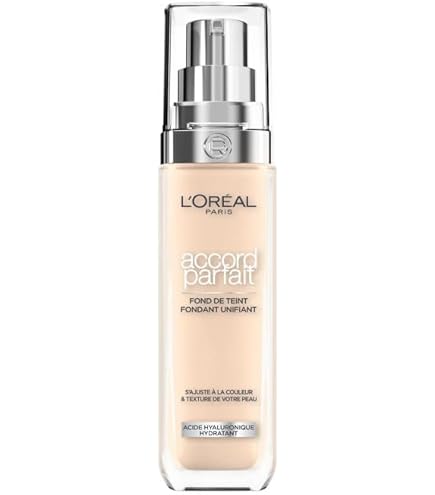 L'Oréal Paris Accord Parfait Fond de Teint 1N Ivoire – Fond de Teint Liquide Naturel - BEAUTEPRICE L'Oréal Paris Accord Parfait Fond de Teint 1N Ivoire – Fond de Teint Liquide Naturel Fond de teint L'Oréal Paris BEAUTEPRICE