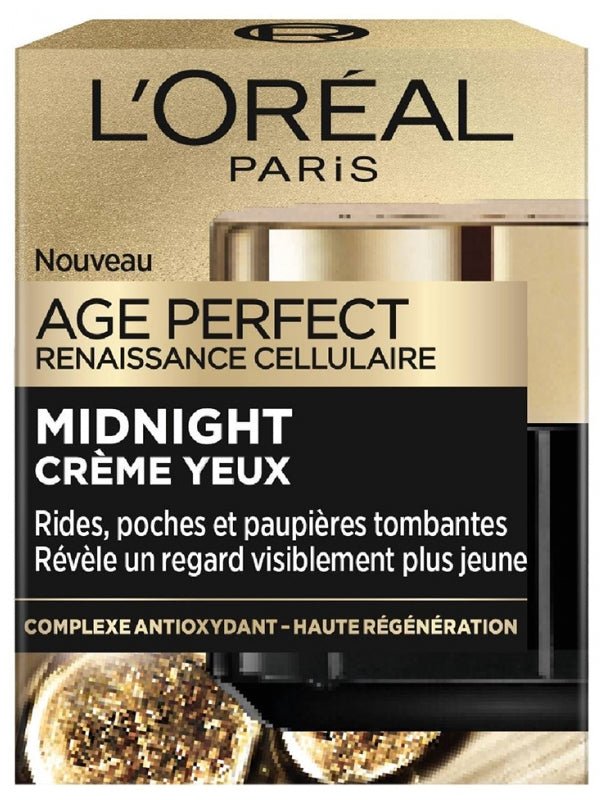 L’Oréal Paris Age Perfect Renaissance Cellulaire Midnight Crème Yeux 15ml – Anti - Âge Nuit - BEAUTEPRICE L’Oréal Paris Age Perfect Renaissance Cellulaire Midnight Crème Yeux 15ml – Anti - Âge Nuit Crème visage anti - âge L'Oréal Paris BEAUTEPRICE