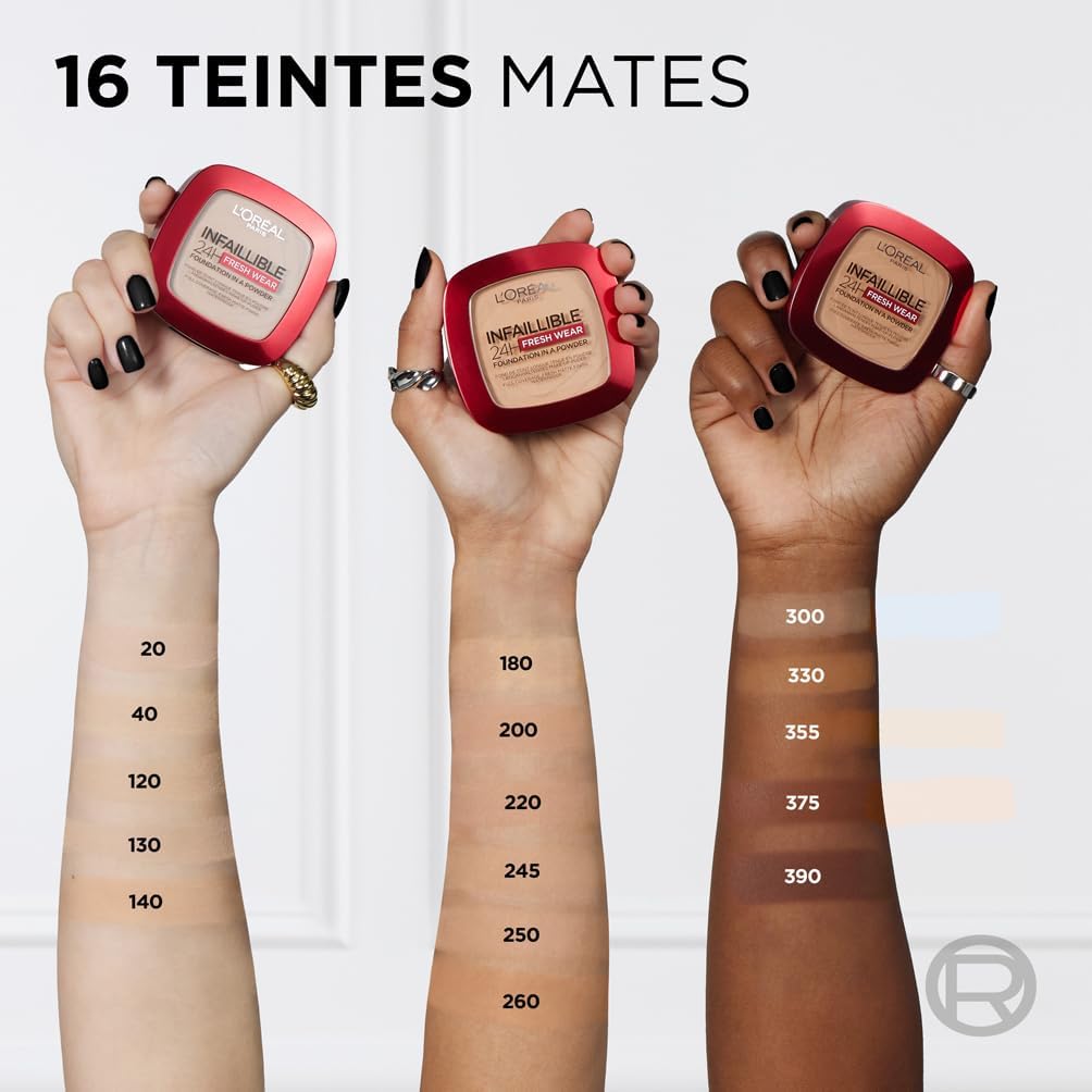 L’Oréal Paris Infaillible 24H Fresh Wear – Poudre de teint couvrante 040 Cachemire - BEAUTEPRICE L’Oréal Paris Infaillible 24H Fresh Wear – Poudre de teint couvrante 040 Cachemire BEAUTEPRICE BEAUTEPRICE
