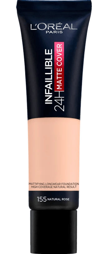 L'Oréal Paris Infaillible 32H Matte Cover 155 Beige Naturel – Fond de Teint Haute Couvrance - BEAUTEPRICE L'Oréal Paris Infaillible 32H Matte Cover 155 Beige Naturel – Fond de Teint Haute Couvrance Fond de teint L'Oréal Paris BEAUTEPRICE