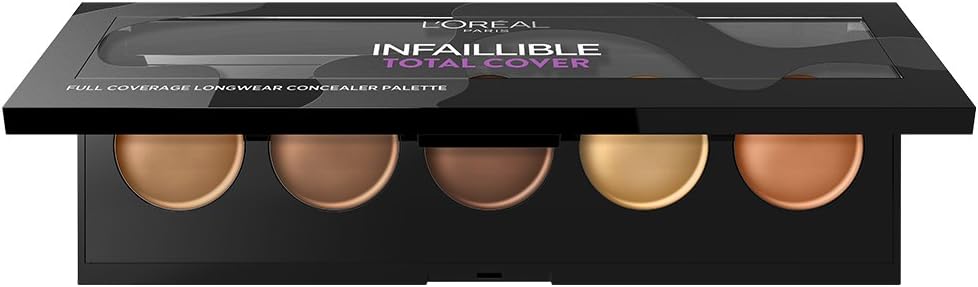 L'Oreal Paris Infallible Total Cover Concealer Palette - 02 Dark - BEAUTEPRICE L'Oreal Paris Infallible Total Cover Concealer Palette - 02 Dark MAKEUP L'Oréal Paris BEAUTEPRICE