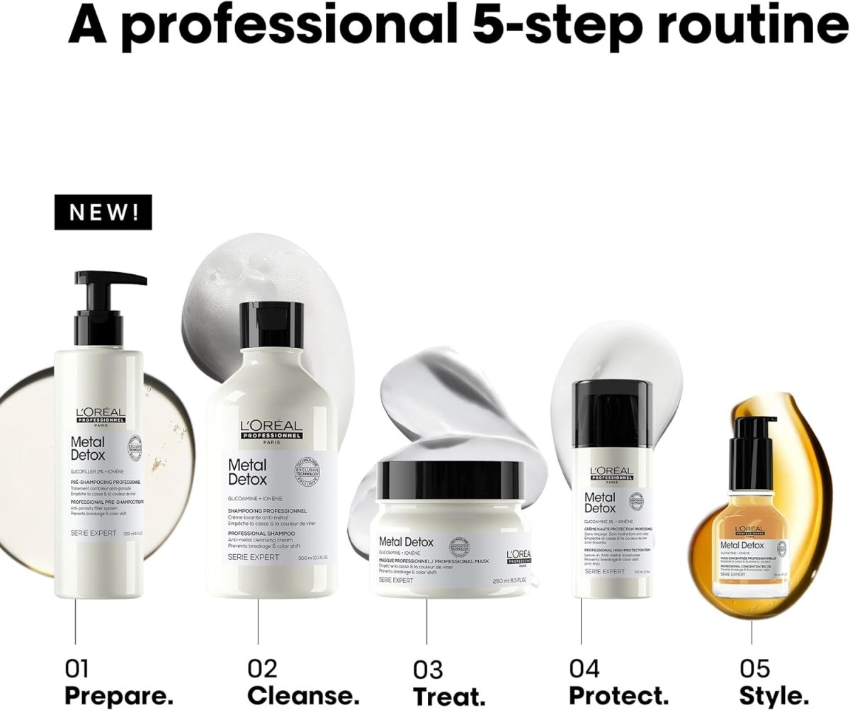 L’Oréal Professionnel, Routine Métal Detox - BEAUTEPRICE L’Oréal Professionnel, Routine Métal Detox Pré-shampoing+shampoing+serum - L'Oréal Professionnel BEAUTEPRICE