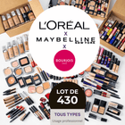 Lot de 430 Pièces de Maquillage L'Oréal, Bourjois & Maybelline - BEAUTEPRICE Lot de 430 Pièces de Maquillage L'Oréal, Bourjois & Maybelline Lot maquillage L'Oréal Paris BEAUTEPRICE