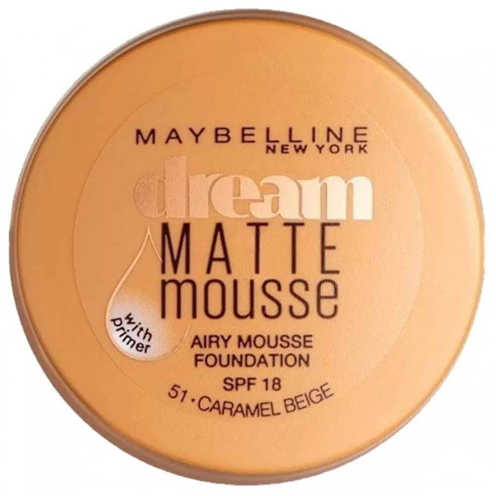 Maybelline Dream Matte Mousse Foundation - 51 Caramel Beige - BEAUTEPRICE Maybelline Dream Matte Mousse Foundation - 51 Caramel Beige MAKEUP Maybelline NewYork BEAUTEPRICE