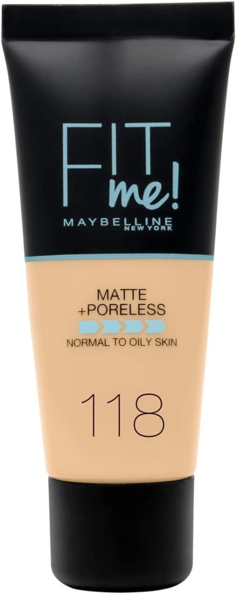 Maybelline Fond de teint Fit Me Matte 118 Nude - BEAUTEPRICE Maybelline Fond de teint Fit Me Matte 118 Nude fond de teint Maybelline New York BEAUTEPRICE