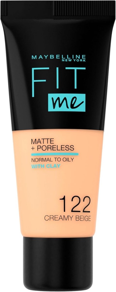 Maybelline Fond de teint Fit Me Matte 122 Creamy Beige - BEAUTEPRICE Maybelline Fond de teint Fit Me Matte 122 Creamy Beige fond de teint Maybelline New York BEAUTEPRICE