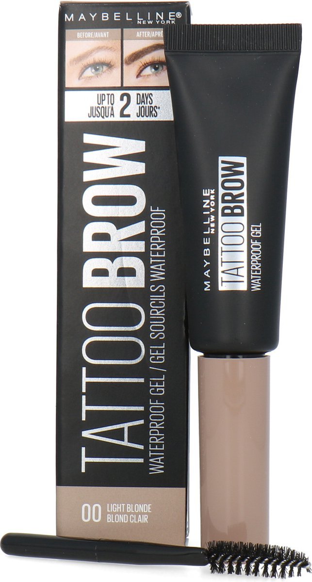 Maybelline Gel Sourcils Waterproof Tattoo Brown - 00 Blond Clair 5ml - BEAUTEPRICE Maybelline Gel Sourcils Waterproof Tattoo Brown - 00 Blond Clair 5ml Maquillage sourcils Maybelline New York BEAUTEPRICE