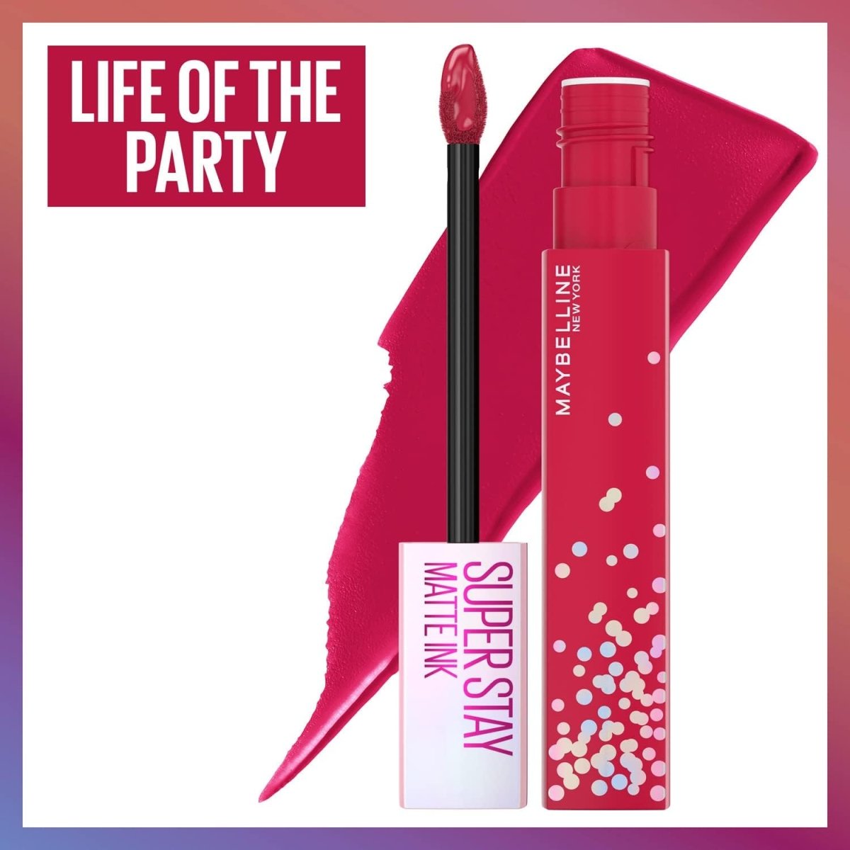 Maybelline Rouge à lèvres SuperStay Matte Ink 390 LIFE OF THE PARTY - BEAUTEPRICE Maybelline Rouge à lèvres SuperStay Matte Ink 390 LIFE OF THE PARTY rouge à levres - Gemey Maybelline - BEAUTEPRICE