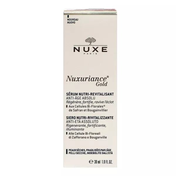 Nuxe Nuxuriance Gold - Sérum Nutri - Revitalisant Anti - Âge Absolu - BEAUTEPRICE Nuxe Nuxuriance Gold - Sérum Nutri - Revitalisant Anti - Âge Absolu Nuxe Paris BEAUTEPRICE