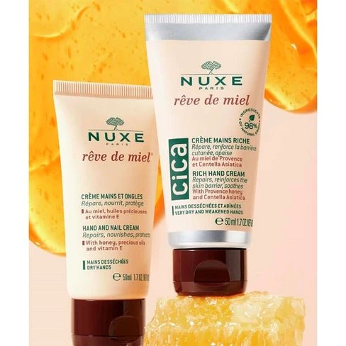 Nuxe Rêve de Miel - Crème Mains & Ongles - BEAUTEPRICE Nuxe Rêve de Miel - Crème Mains & Ongles baume levres et mains Nuxe Paris BEAUTEPRICE