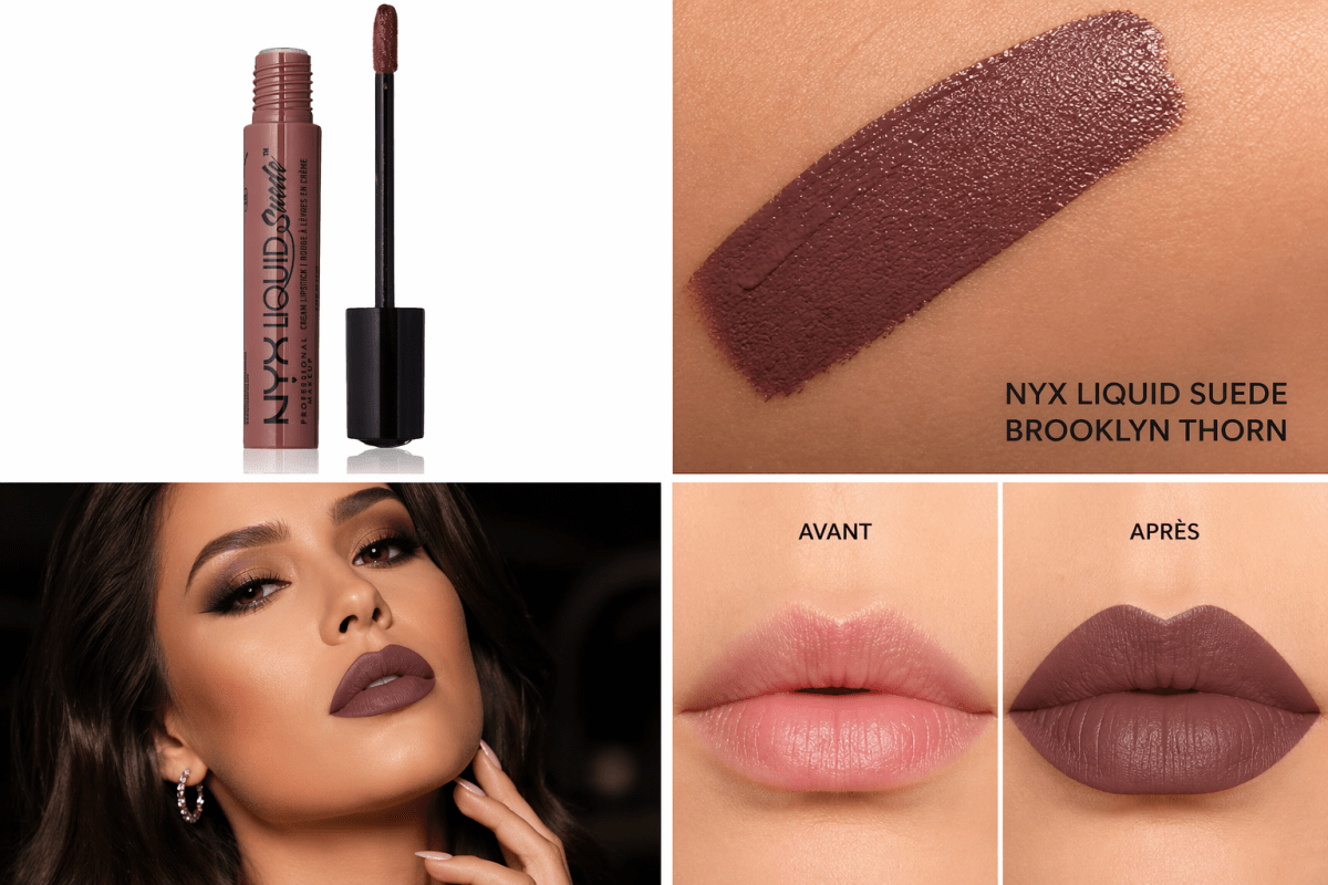 NYX Liquid Suede Brooklyn Thorn – Rouge à Lèvres Liquide Mat Brun Gris Violet Intense - BEAUTEPRICE NYX Liquid Suede Brooklyn Thorn – Rouge à Lèvres Liquide Mat Brun Gris Violet Intense Rouge à lèvres NYX BEAUTEPRICE