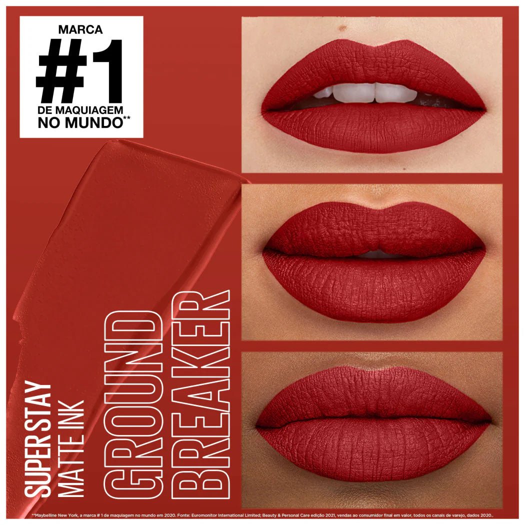 Rouge à Lèvres Liquide SuperStay Matte Ink – Teinte 117 Ground - Breaker - BEAUTEPRICE Rouge à Lèvres Liquide SuperStay Matte Ink – Teinte 117 Ground - Breaker BEAUTEPRICE BEAUTEPRICE