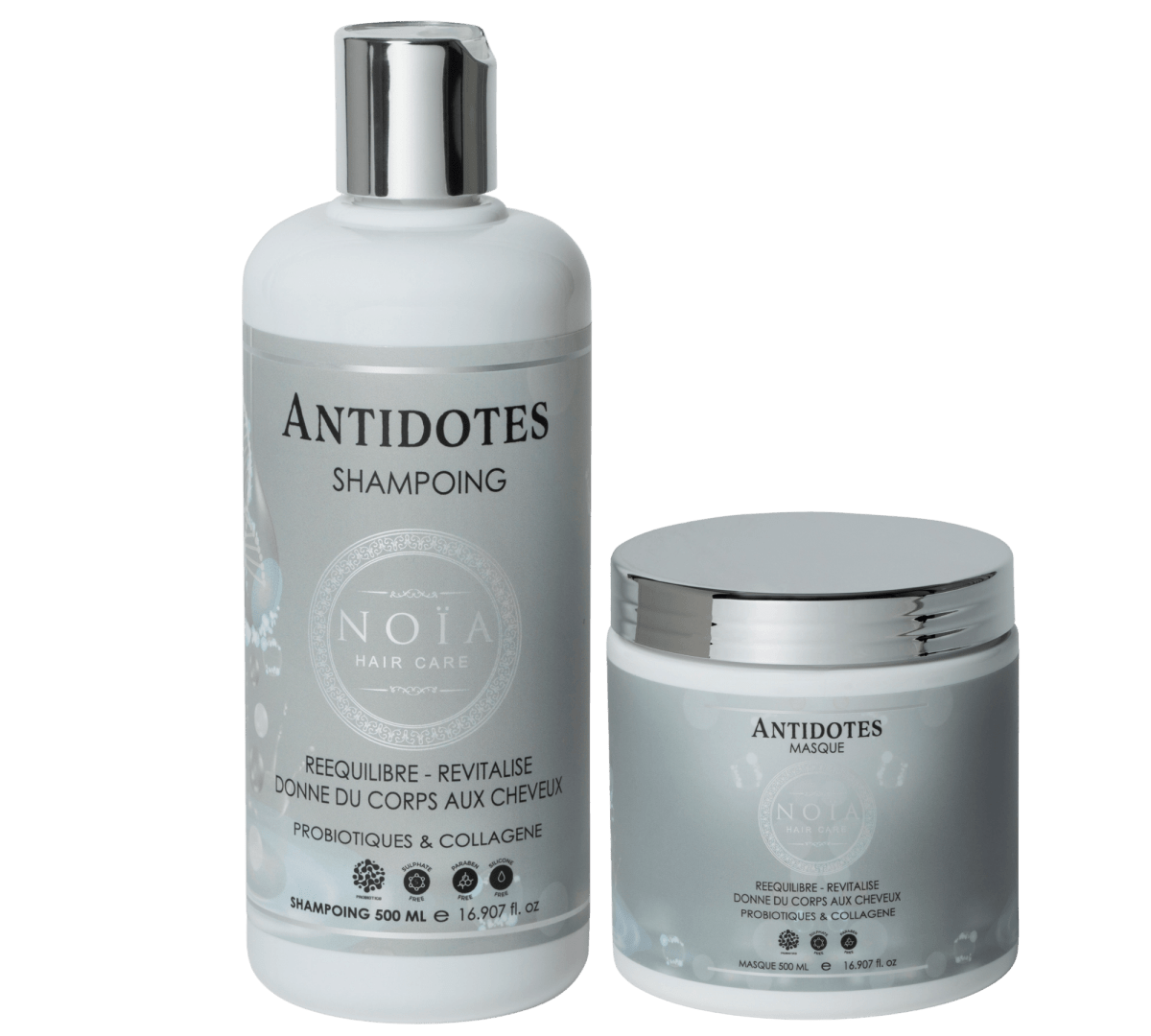 Routine Capillaire DUO Antidotes – Probiotiques & Collagène – Volume & Revitalisation - BEAUTEPRICE Routine Capillaire DUO Antidotes – Probiotiques & Collagène – Volume & Revitalisation Routine Capillaire (Duo) Noiahair FR BEAUTEPRICE