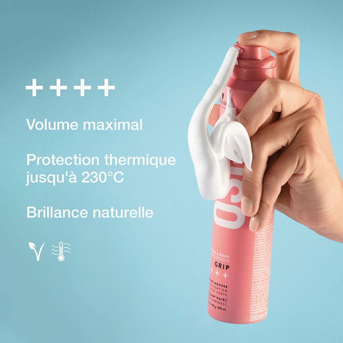 Schwarzkopf Osis Grip Mousse 200ml - BEAUTEPRICE Schwarzkopf Osis Grip Mousse 200ml Mousse coiffante Schwarzkopf Professional BEAUTEPRICE