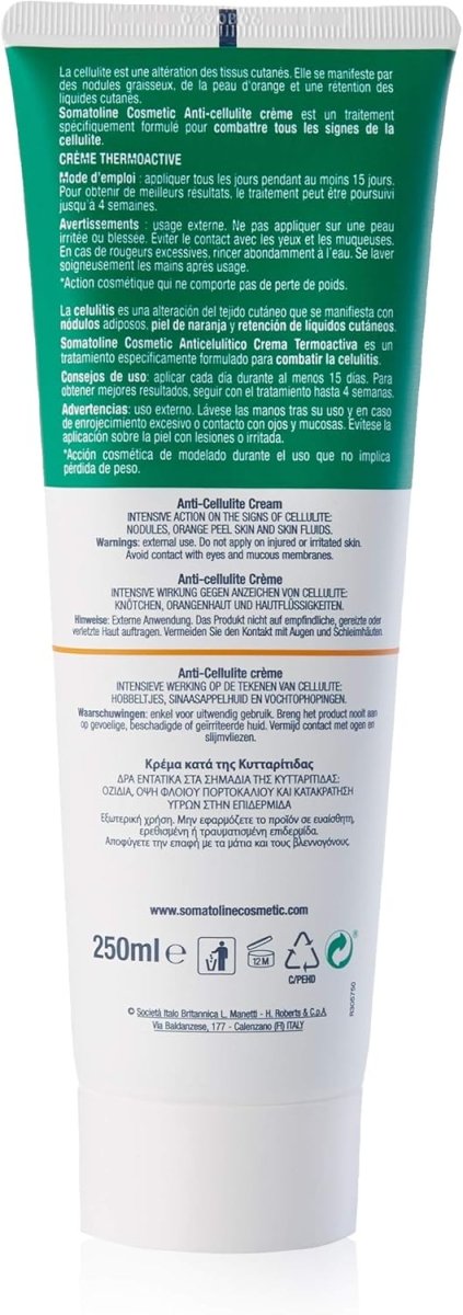 SOMATOLINE ANTI - CELLULITE CRÈME THERMOACTIVE 250ML - BEAUTEPRICE SOMATOLINE ANTI - CELLULITE CRÈME THERMOACTIVE 250ML Crèmes anticellulite Somatoline cosmetic BEAUTEPRICE