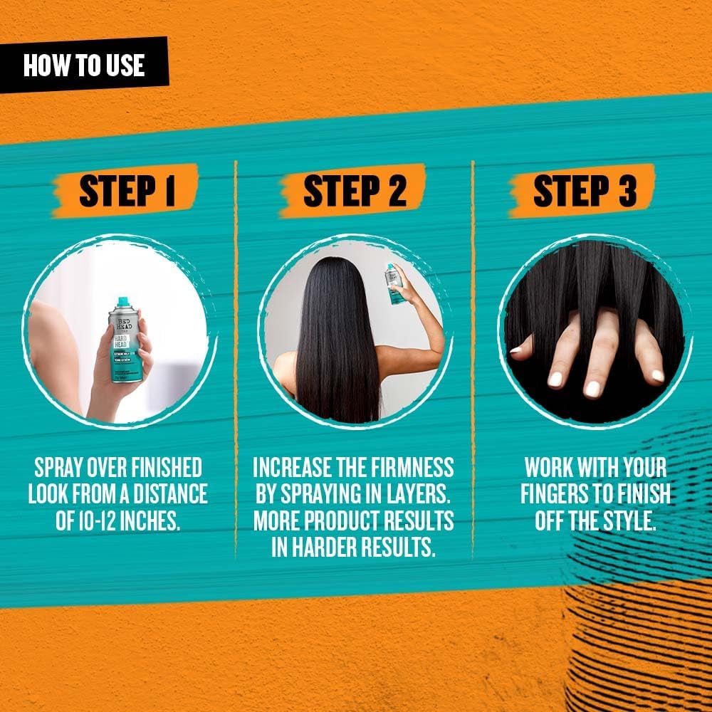 TIGI Laque Hard Head Extreme Hold 100ml - BEAUTEPRICE TIGI Laque Hard Head Extreme Hold 100ml laque Tigi BEAUTEPRICE