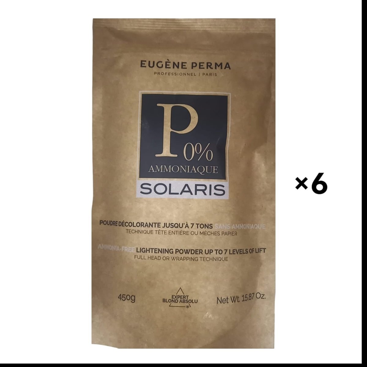 Colissage de 6 Poudre décolorante Solaris 7 tons - BEAUTEPRICE Colissage de 6 Poudre décolorante Solaris 7 tons Eugène Perma BEAUTEPRICE