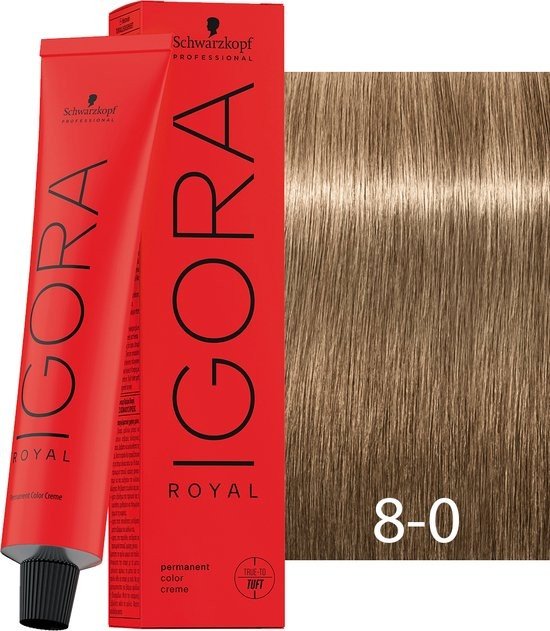 Coloration IGORA ROYAL 8.0 Blond Clair Naturel - BEAUTEPRICE Coloration IGORA ROYAL 8.0 Blond Clair Naturel Schwarzkopf BEAUTEPRICE