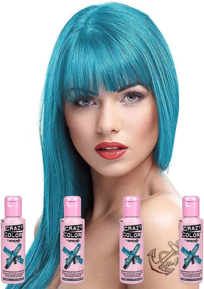 Coloration temporaire Crazy Color Blue jade 67 - BEAUTEPRICE Coloration temporaire Crazy Color Blue jade 67 Crazy Color BEAUTEPRICE