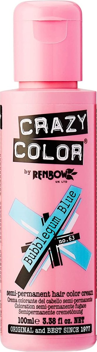 Coloration temporaire Crazy Color Bubblegum blue 63 - BEAUTEPRICE Coloration temporaire Crazy Color Bubblegum blue 63 Crazy Color BEAUTEPRICE