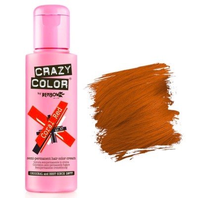 Coloration temporaire Crazy Color Coral red 57 - BEAUTEPRICE Coloration temporaire Crazy Color Coral red 57 Crazy Color BEAUTEPRICE