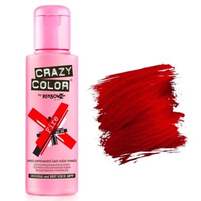 Coloration temporaire Crazy Color Fire 56 - BEAUTEPRICE Coloration temporaire Crazy Color Fire 56 Crazy Color BEAUTEPRICE