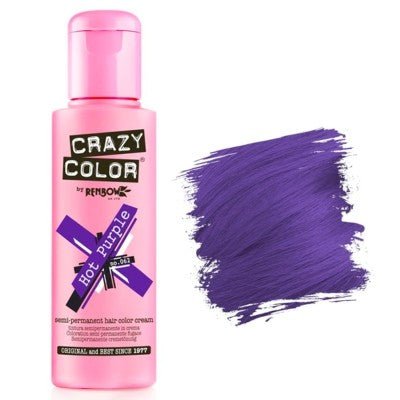 Coloration temporaire Crazy Color Hot purple 62 - BEAUTEPRICE Coloration temporaire Crazy Color Hot purple 62 Crazy Color BEAUTEPRICE