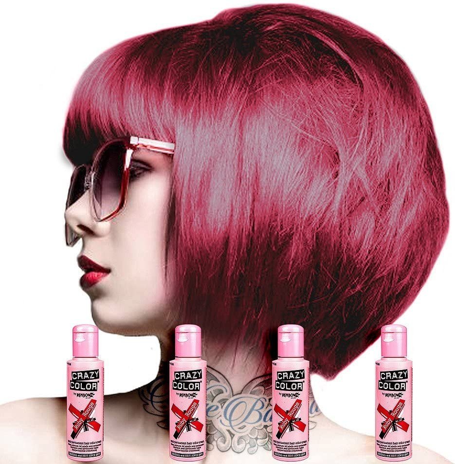 Coloration temporaire Crazy Color Ruby rouge 66 - BEAUTEPRICE Coloration temporaire Crazy Color Ruby rouge 66 Crazy Color BEAUTEPRICE