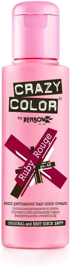 Coloration temporaire Crazy Color Ruby rouge 66 - BEAUTEPRICE Coloration temporaire Crazy Color Ruby rouge 66 Crazy Color BEAUTEPRICE