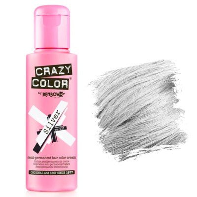 Coloration temporaire Crazy Color Silver 027 - BEAUTEPRICE Coloration temporaire Crazy Color Silver 027 Crazy Color BEAUTEPRICE