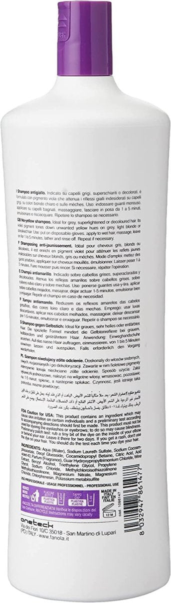 Fanola Shampooing déjaunisseur 1L - BEAUTEPRICE Fanola Shampooing déjaunisseur 1L Fanola BEAUTEPRICE