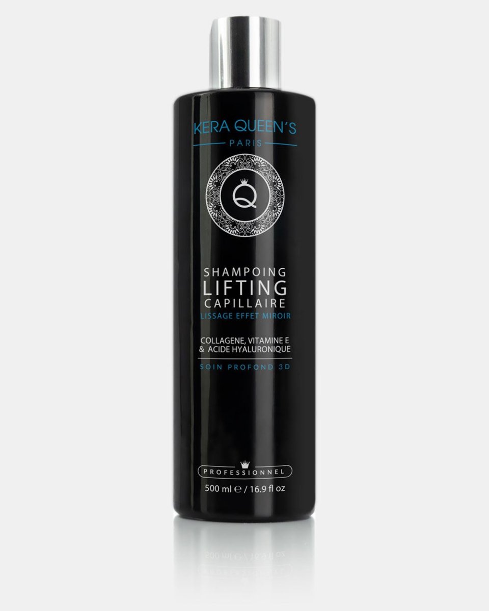 Kera Queen's Shampoing Lifting Effet Miroir 3D Collagène & Vitamine E 500ml - BEAUTEPRICE Kera Queen's Shampoing Lifting Effet Miroir 3D Collagène & Vitamine E 500ml - KERA QUEEN'S - BEAUTEPRICE