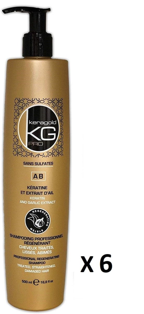 Keragold colisage de 6 Shampoing AB 500ML - BEAUTEPRICE Keragold colisage de 6 Shampoing AB 500ML - KERAGOLD - BEAUTEPRICE