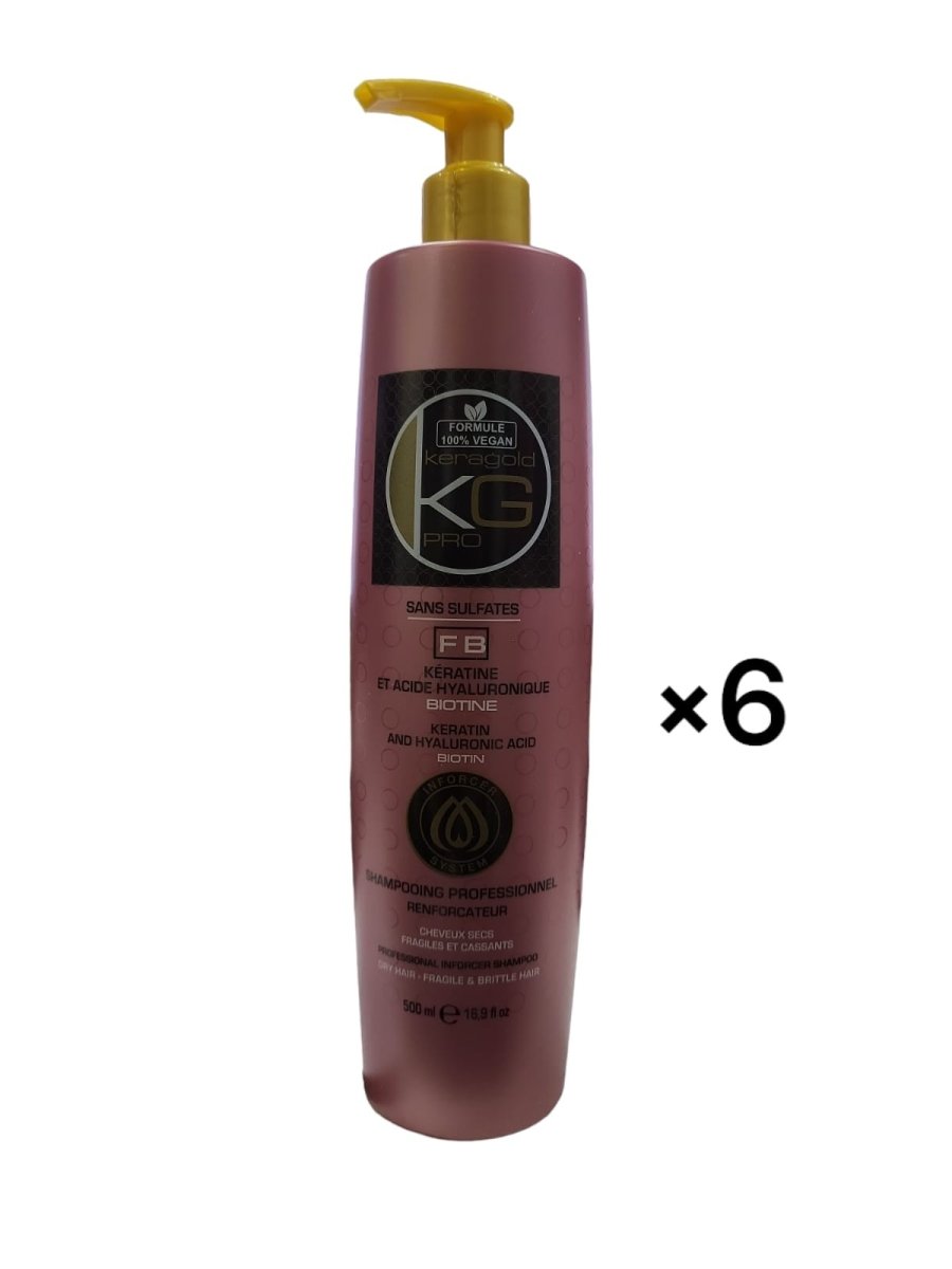 Keragold Colisage de 6 Shampoing FB KERATINE&BIOTINE 500ml - BEAUTEPRICE Keragold Colisage de 6 Shampoing FB KERATINE&BIOTINE 500ml - KERAGOLD - BEAUTEPRICE