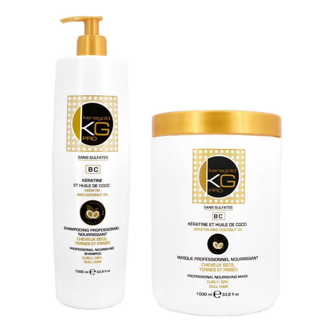Keragold Duo Shampoing+Masque BC 1L - BEAUTEPRICE Keragold Duo Shampoing+Masque BC 1L - KERAGOLD - BEAUTEPRICE