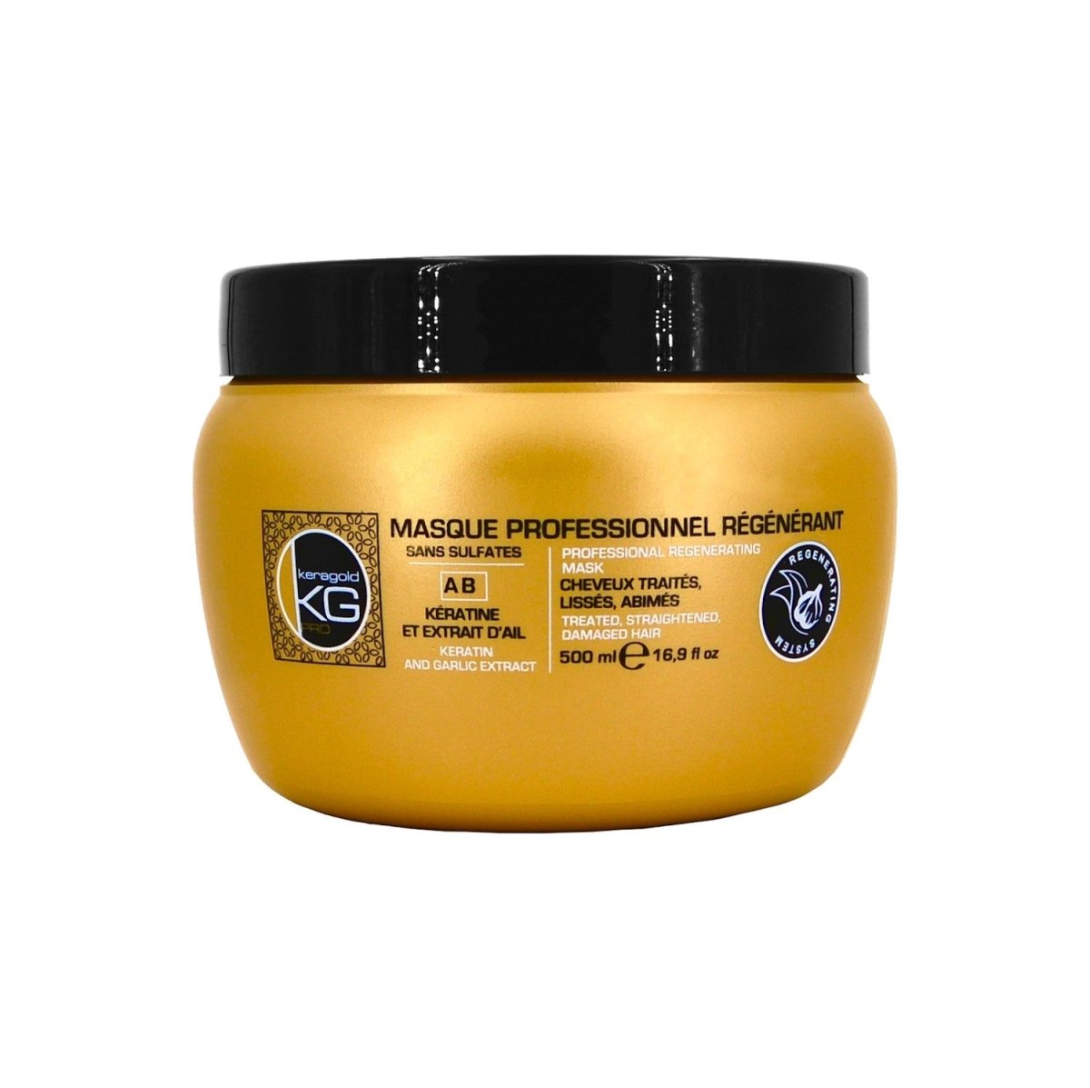OFFRE DUO Keragold : Shampoing + Masque 500ml Chacun (à La Kératine & Protéine De Soie) - Neuf