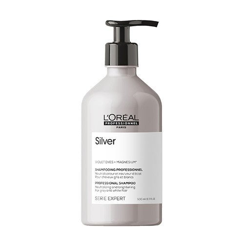 SHAMPOOING ECLAT CHEVEUX GRIS ET BLANCS SERIE EXPERT SILVER 500ML